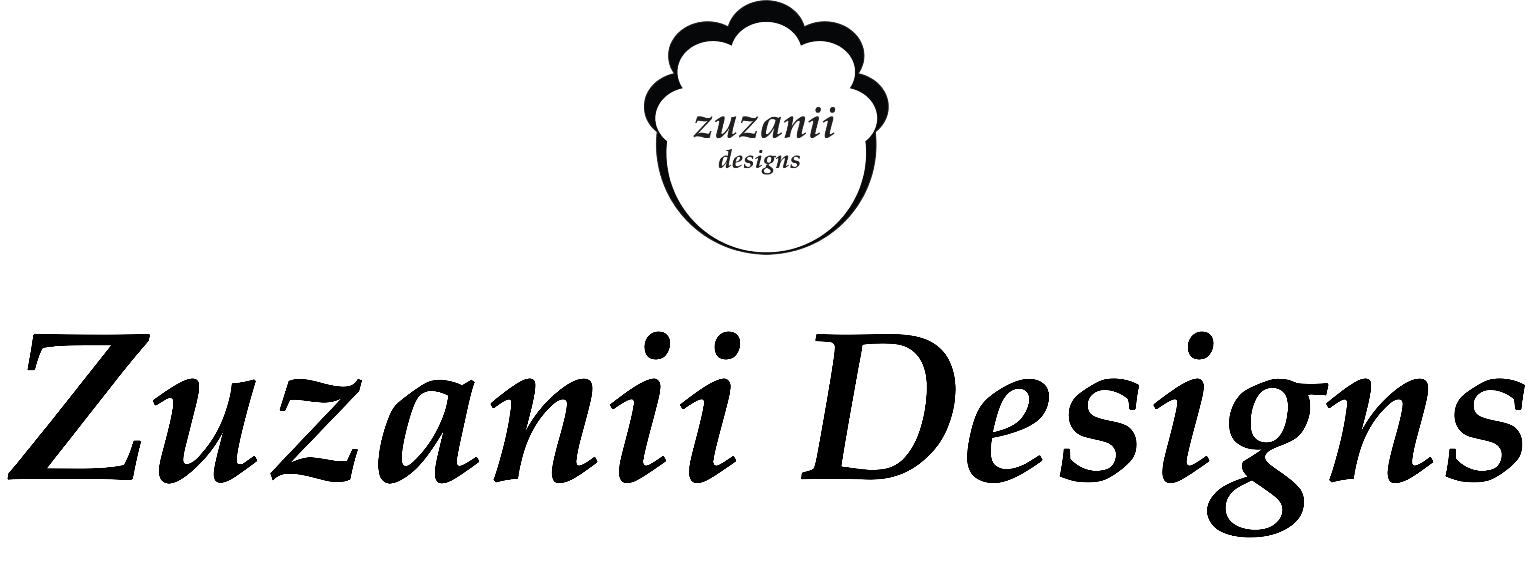 'Zuzanii Designs' logo. 'Zuzanii Designs'--one of my Digital Marketing clients--is a Sydney-based surface pattern designer known for floral designs.