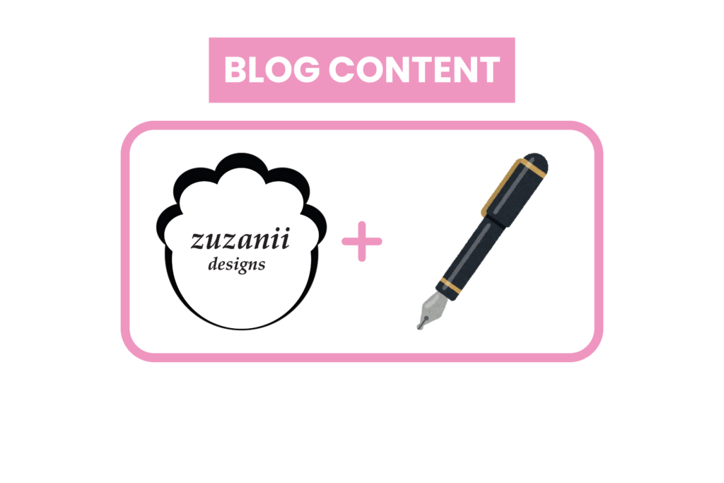 Thumbnail for a portfolio project about blog content I did for my client; Zuzanii Designs.
